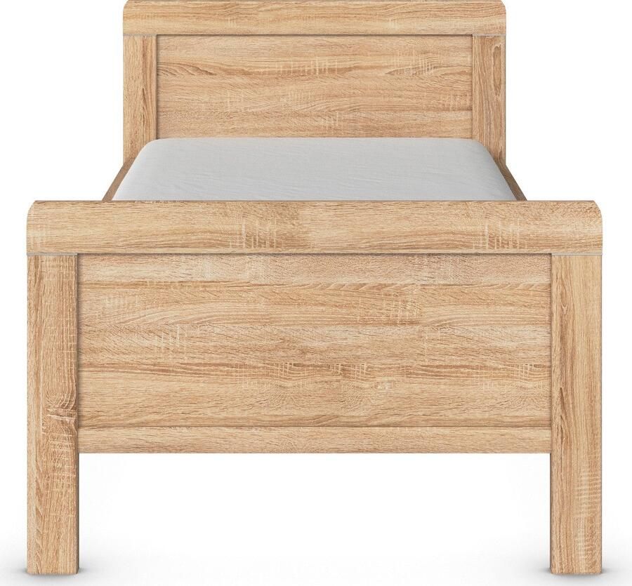 Rauch Bed Eenpersoons Stollenbed EVELYN in comfortabele hoogte van houtmateriaal in elegante stijl made in germany - Foto 4