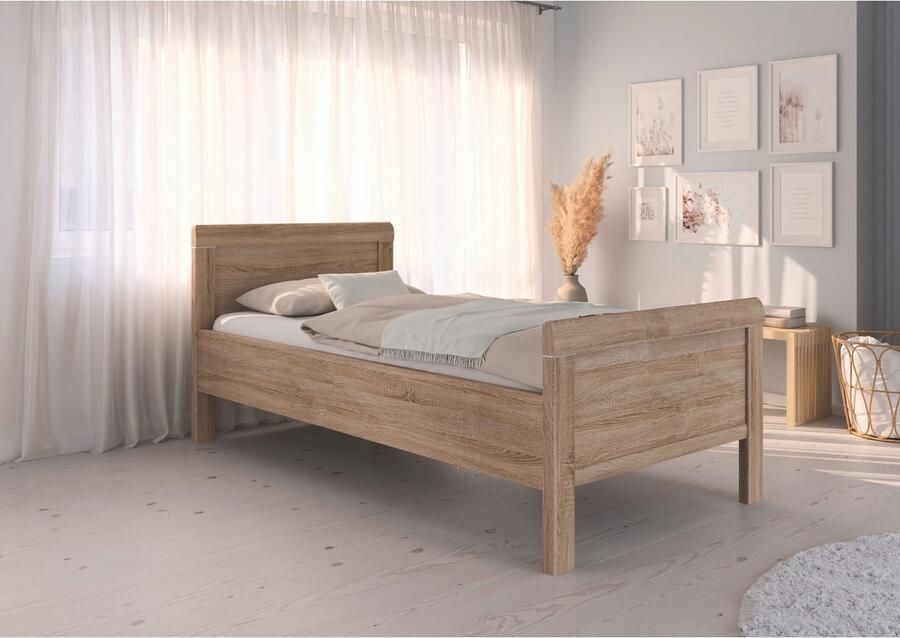 Rauch Bed Eenpersoons Stollenbed EVELYN in comfortabele hoogte van houtmateriaal in elegante stijl made in germany - Foto 6
