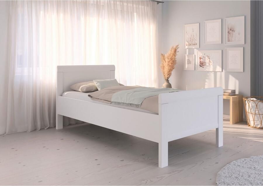 Rauch Bed Eenpersoons Stollenbed EVELYN in comfortabele hoogte van houtmateriaal in elegante stijl made in germany - Foto 6