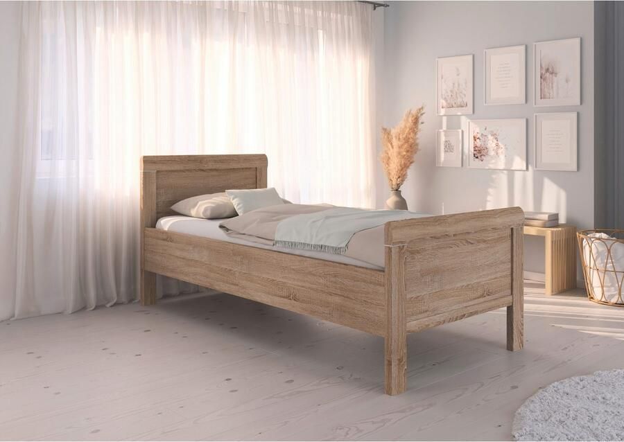 Rauch Bed Eenpersoons Stollenbed EVELYN in comfortabele hoogte van houtmateriaal in elegante stijl made in germany - Foto 6