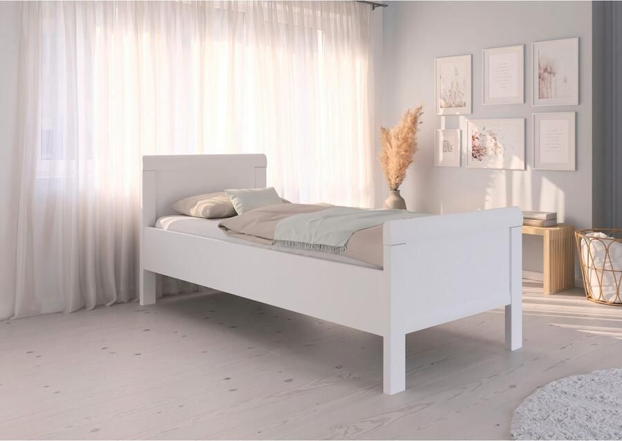 Rauch Bed Eenpersoons Stollenbed EVELYN in comfortabele hoogte van houtmateriaal in elegante stijl made in germany - Foto 6