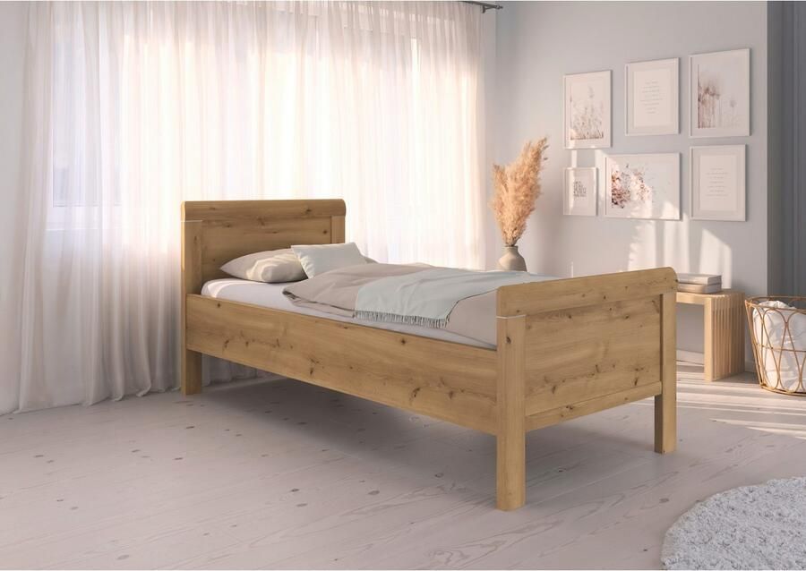 Rauch Bed Eenpersoons Stollenbed EVELYN in comfortabele hoogte van houtmateriaal in elegante stijl made in germany - Foto 6