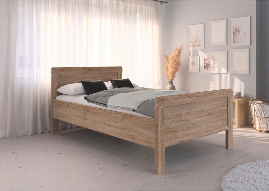Rauch Bed Eenpersoons Stollenbed EVELYN in comfortabele hoogte van houtmateriaal in elegante stijl made in germany - Foto 6