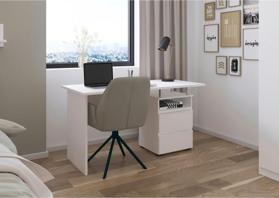 Rauch Bureau Opbergruimte Kinderbureau Jongerenbureau JOEL met praktische niche en twee lades made in germany - Foto 7