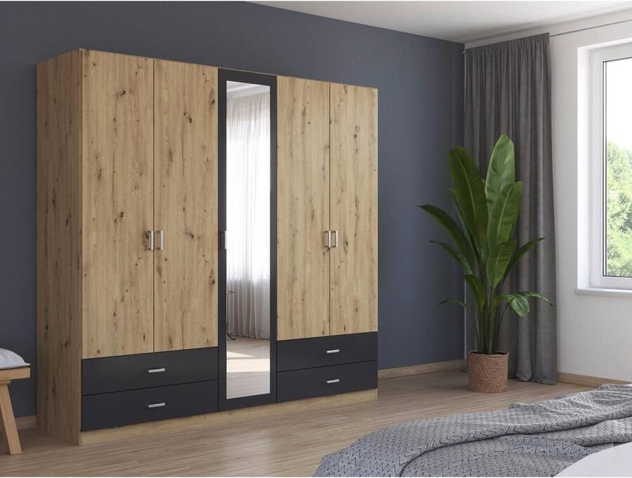 Rauch Draaideurkast Borbona Kledingkast kast garderobe waskast BORBONA in 2 breedtes - Foto 14