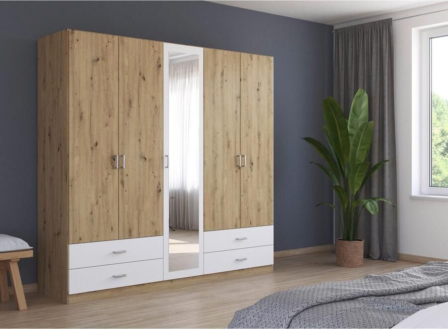 Rauch Draaideurkast Borbona Kledingkast kast garderobe waskast BORBONA in 2 breedtes - Foto 14