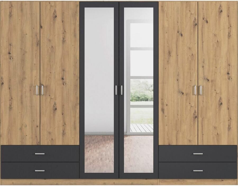 Rauch Draaideurkast Borbona Kledingkast kast garderobe waskast BORBONA in 2 breedtes - Foto 12