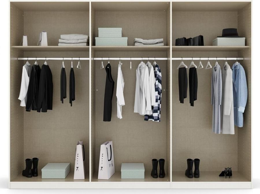 Rauch Draaideurkast Homey by Quadra Spin met greeplussen van zacht cognacbruin leer - Foto 8