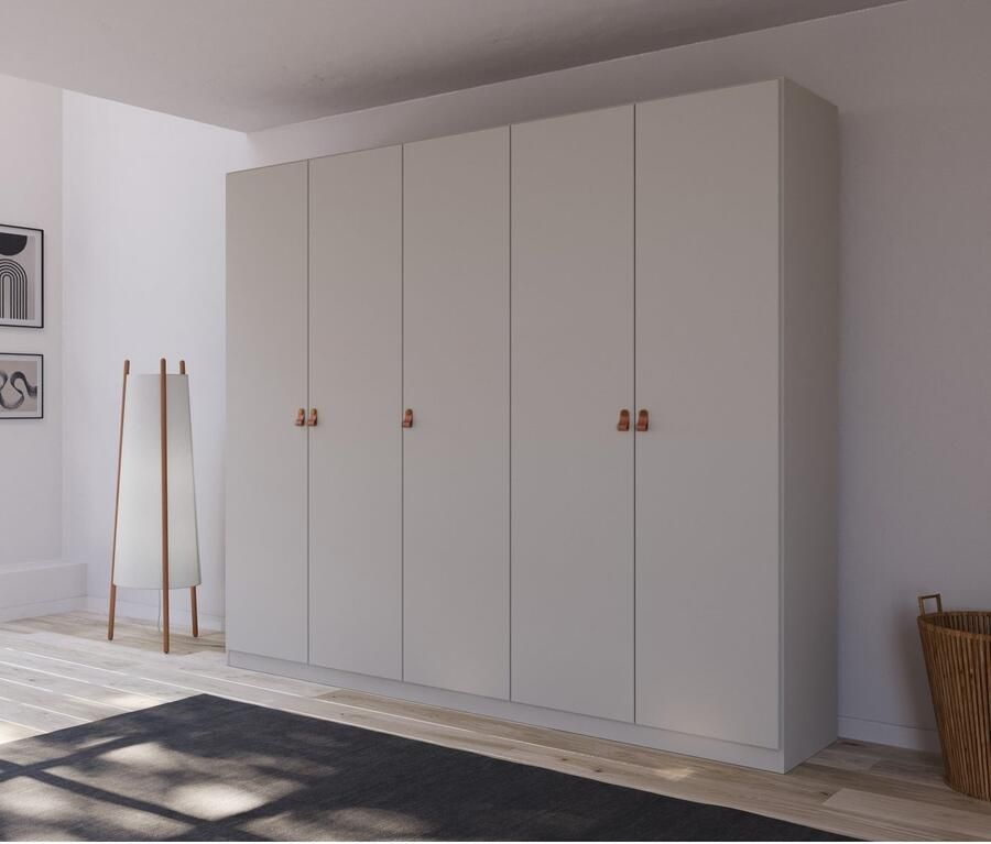 Rauch Draaideurkast Homey by Quadra Spin met greeplussen van zacht cognacbruin leer - Foto 9