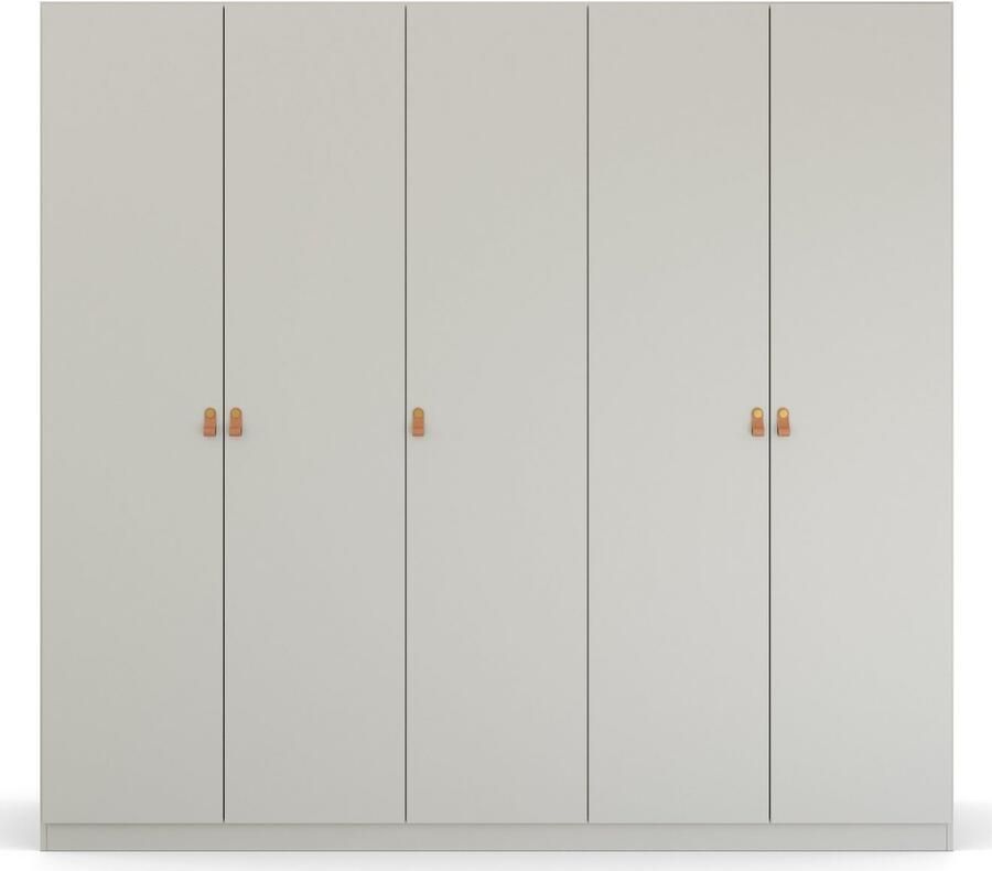 Rauch Draaideurkast Homey by Quadra Spin met greeplussen van zacht cognacbruin leer - Foto 4