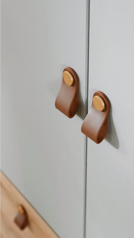 Rauch Draaideurkast Homey by Quadra Spin met greeplussen van zacht cognacbruin leer - Foto 11