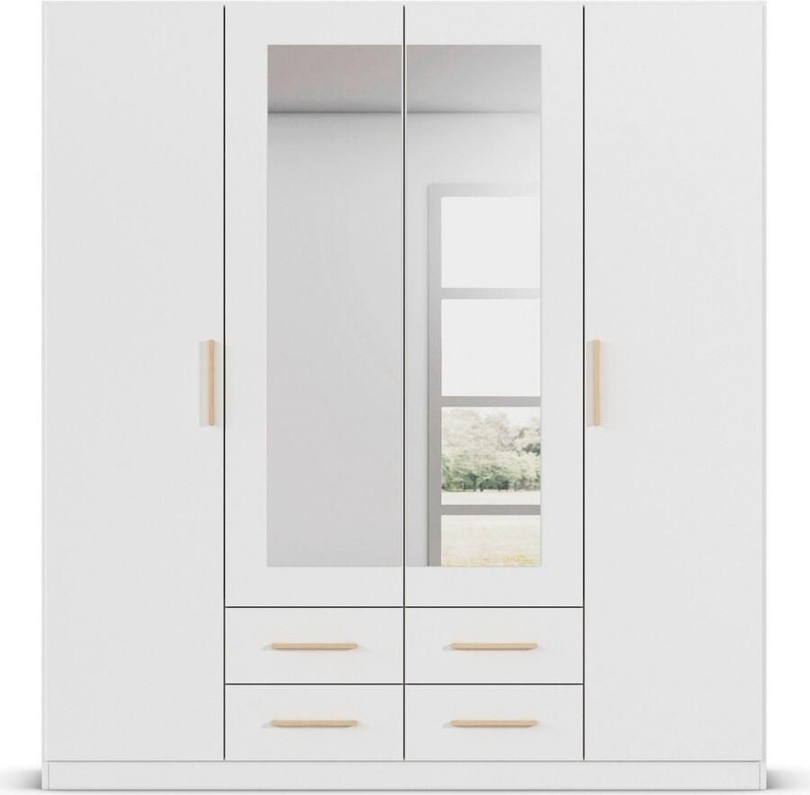 Rauch Draaideurkast Kledingkast garderobe KREFELD optioneel met spiegel met 3 greepvarianten incl. praktische lades made in germany - Foto 10
