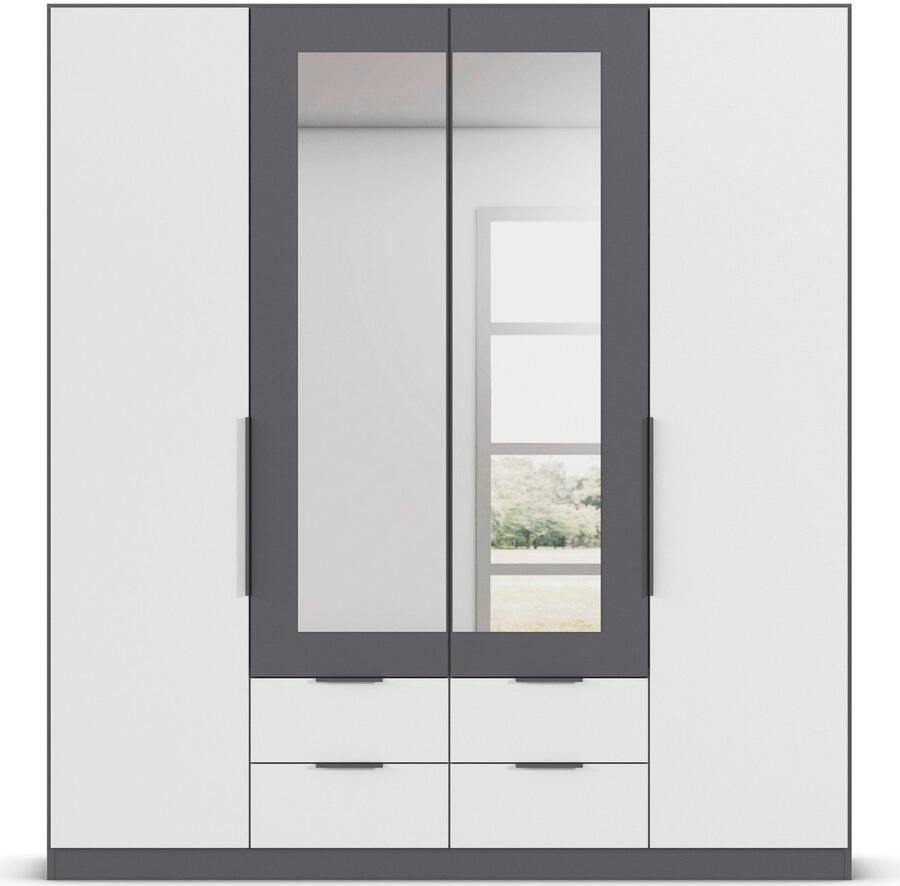 Rauch Draaideurkast Kledingkast garderobe KREFELD optioneel met spiegel met 3 greepvarianten incl. praktische lades made in germany - Foto 10