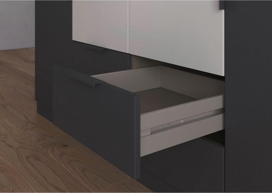 Rauch Draaideurkast Kledingkast garderobe KREFELD optioneel met spiegel met 3 greepvarianten incl. praktische lades made in germany - Foto 16