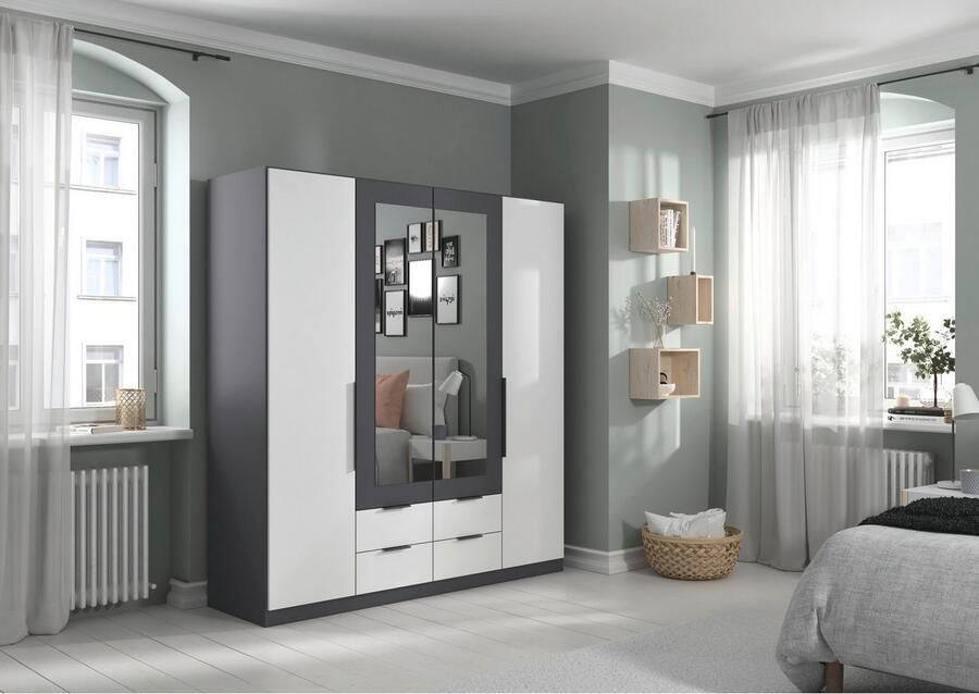 Rauch Draaideurkast Kledingkast garderobe KREFELD optioneel met spiegel met 3 greepvarianten incl. praktische lades made in germany - Foto 17