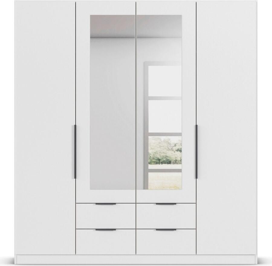 Rauch Draaideurkast Kledingkast garderobe KREFELD optioneel met spiegel met 3 greepvarianten incl. praktische lades made in germany - Foto 11