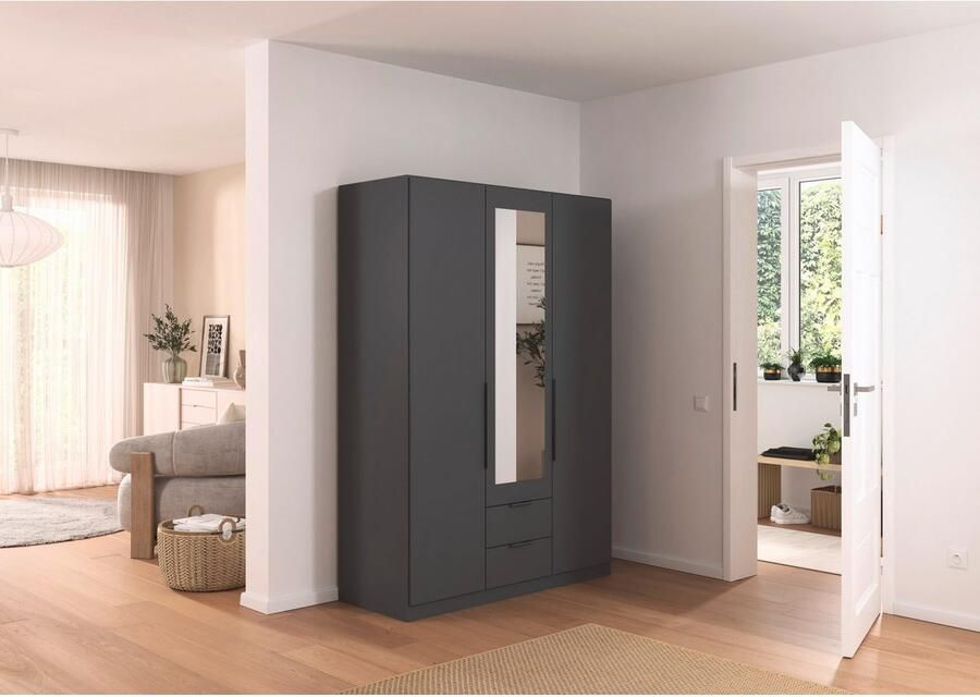 Rauch Draaideurkast Kledingkast garderobe KREFELD optioneel met spiegel met 3 greepvarianten incl. praktische lades made in germany - Foto 14