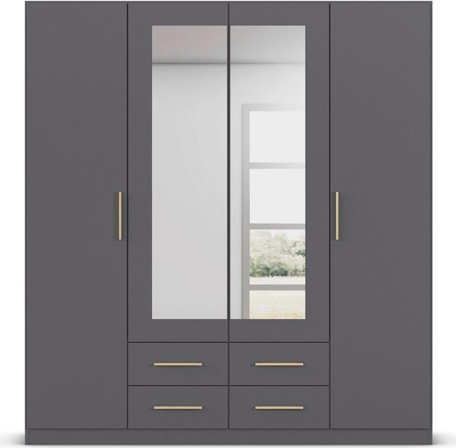 Rauch Draaideurkast Kledingkast garderobe KREFELD optioneel met spiegel met 3 greepvarianten incl. praktische lades made in germany - Foto 10