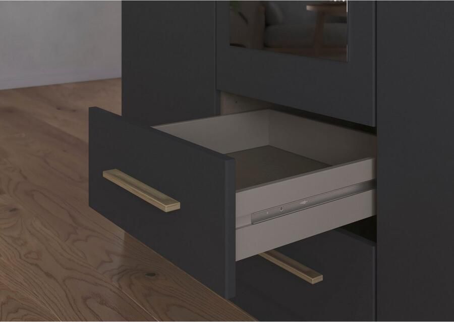 Rauch Draaideurkast Kledingkast garderobe KREFELD optioneel met spiegel met 3 greepvarianten incl. praktische lades made in germany - Foto 16