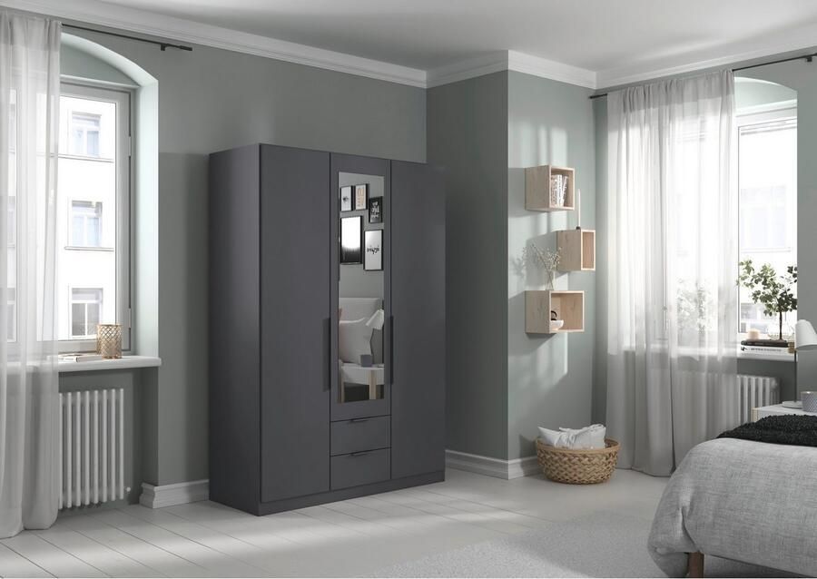 Rauch Draaideurkast Kledingkast garderobe KREFELD optioneel met spiegel met 3 greepvarianten incl. praktische lades made in germany - Foto 17