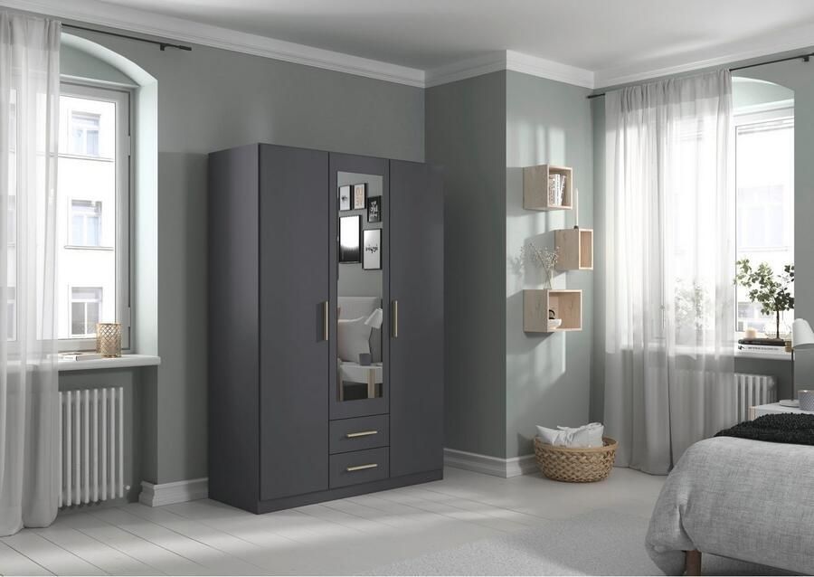 Rauch Draaideurkast Kledingkast garderobe KREFELD optioneel met spiegel met 3 greepvarianten incl. praktische lades made in germany - Foto 18