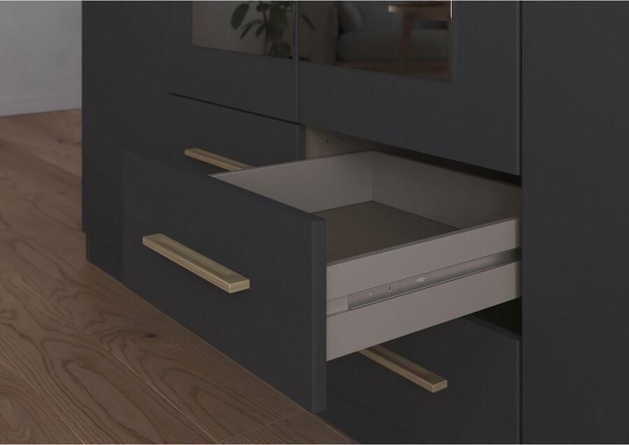 Rauch Draaideurkast Kledingkast garderobe KREFELD optioneel met spiegel met 3 greepvarianten incl. praktische lades made in germany - Foto 15