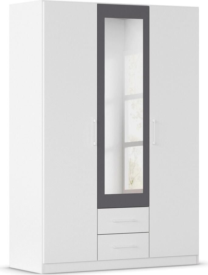 Rauch Draaideurkast Kledingkast garderobe KREFELD optioneel met spiegel met 3 greepvarianten incl. praktische lades made in germany - Foto 20