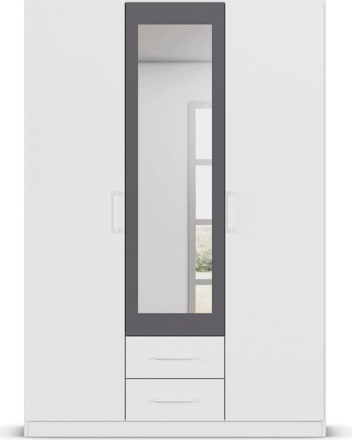 Rauch Draaideurkast Kledingkast garderobe KREFELD optioneel met spiegel met 3 greepvarianten incl. praktische lades made in germany - Foto 13