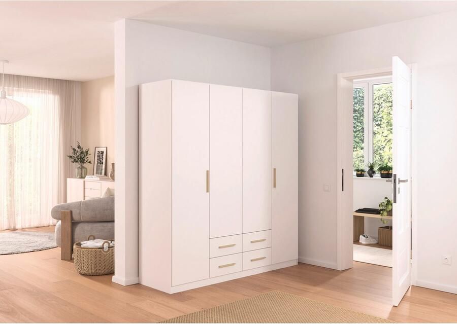 Rauch Draaideurkast Kledingkast garderobe KREFELD optioneel met spiegel met 3 greepvarianten incl. praktische lades made in germany - Foto 15