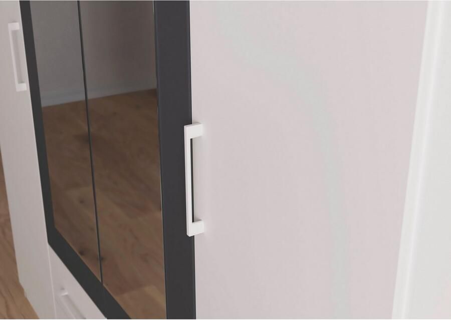 Rauch Draaideurkast Kledingkast garderobe KREFELD optioneel met spiegel met 3 greepvarianten incl. praktische lades made in germany - Foto 15