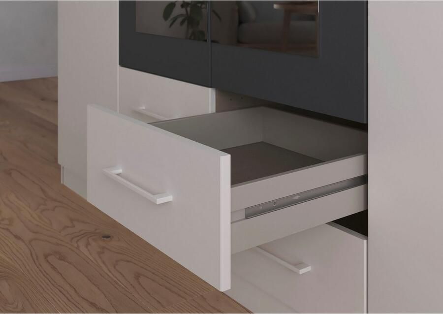 Rauch Draaideurkast Kledingkast garderobe KREFELD optioneel met spiegel met 3 greepvarianten incl. praktische lades made in germany - Foto 17