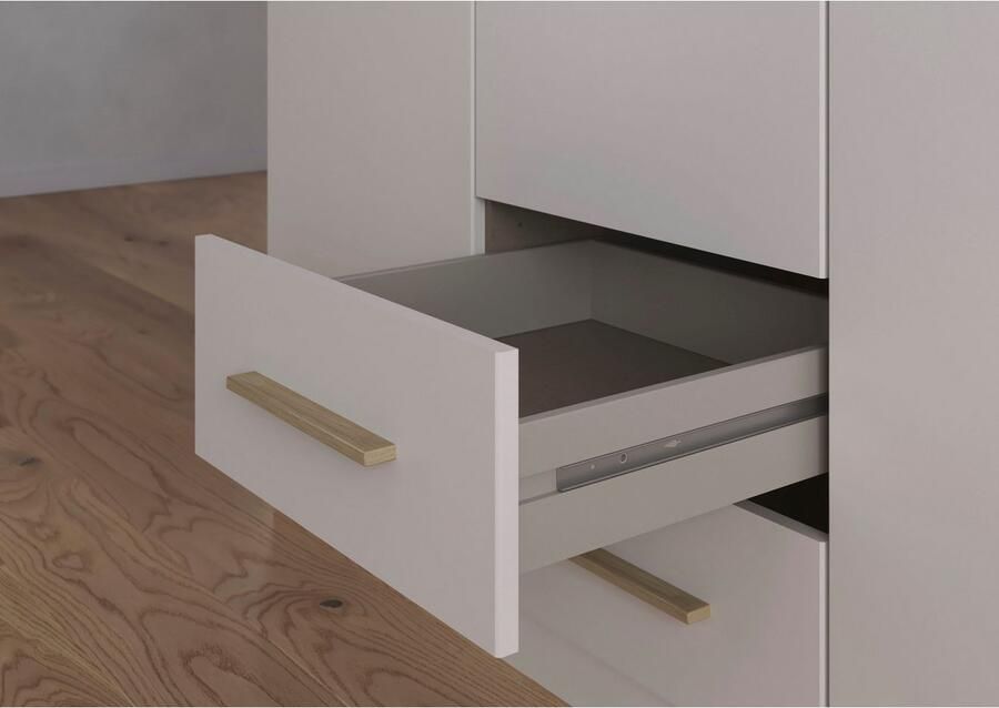 Rauch Draaideurkast Kledingkast garderobe KREFELD optioneel met spiegel met 3 greepvarianten incl. praktische lades made in germany - Foto 19