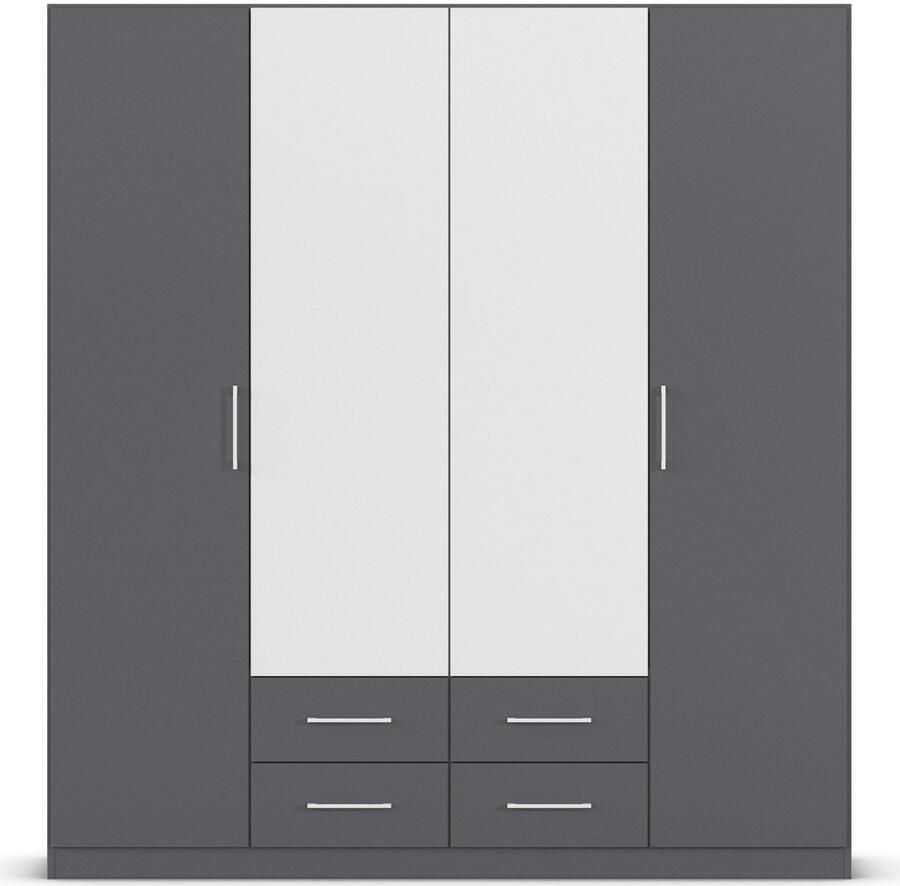 Rauch Draaideurkast Kledingkast garderobe KREFELD optioneel met spiegel met 3 greepvarianten incl. praktische lades made in germany - Foto 10