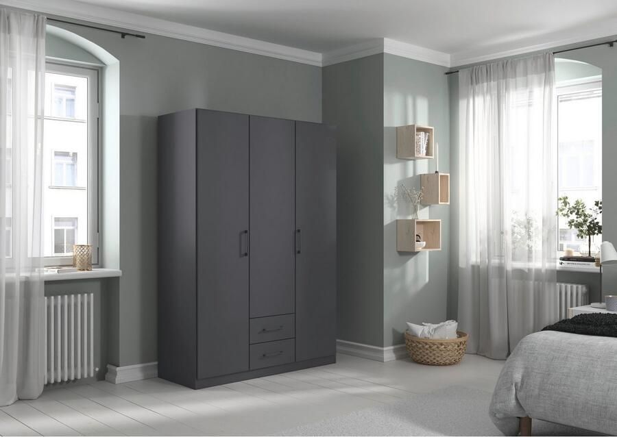 Rauch Draaideurkast Kledingkast garderobe KREFELD optioneel met spiegel met 3 greepvarianten incl. praktische lades made in germany - Foto 16