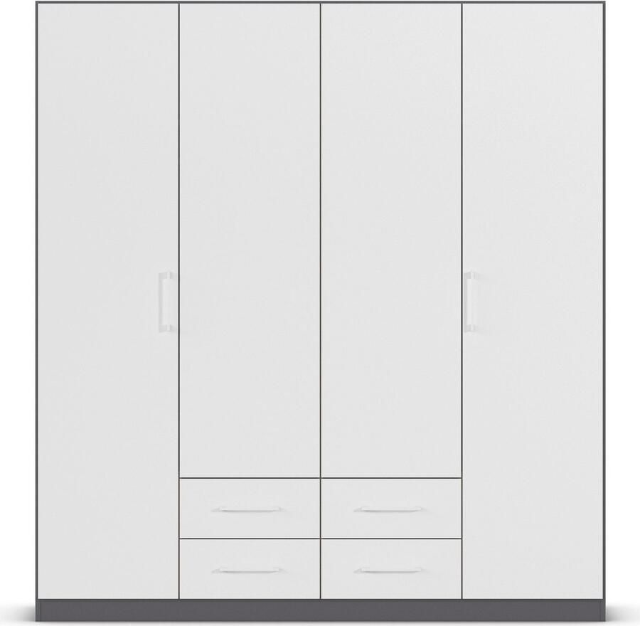 Rauch Draaideurkast Kledingkast garderobe KREFELD optioneel met spiegel met 3 greepvarianten incl. praktische lades made in germany - Foto 12