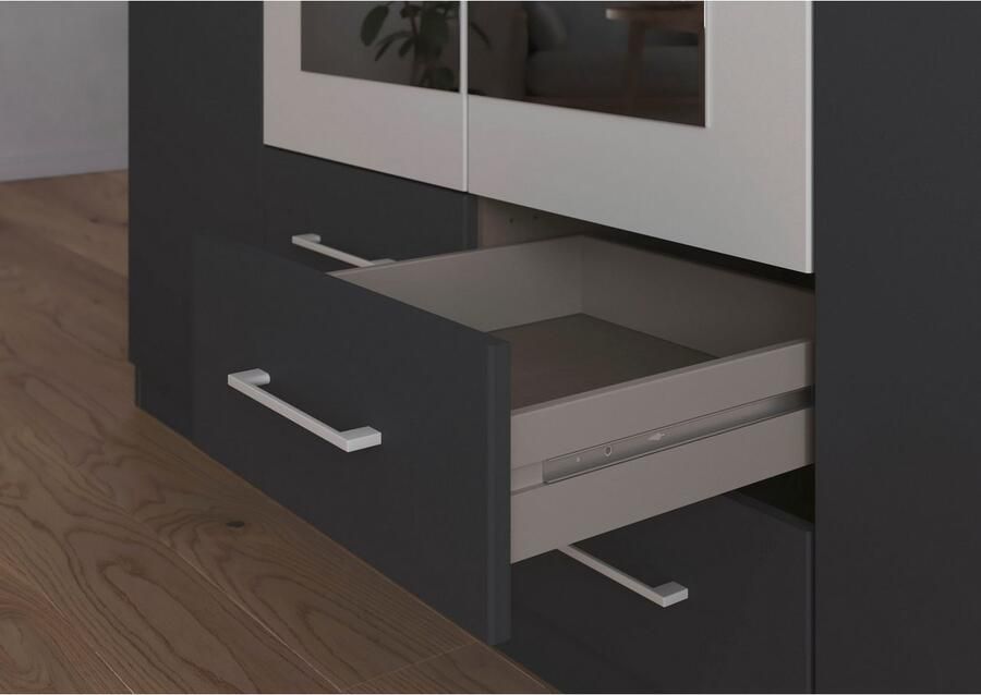 Rauch Draaideurkast Kledingkast garderobe KREFELD optioneel met spiegel met 3 greepvarianten incl. praktische lades made in germany - Foto 17