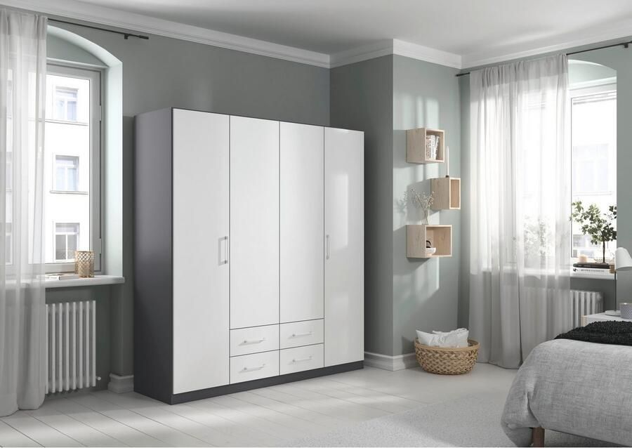 Rauch Draaideurkast Kledingkast garderobe KREFELD optioneel met spiegel met 3 greepvarianten incl. praktische lades made in germany - Foto 16