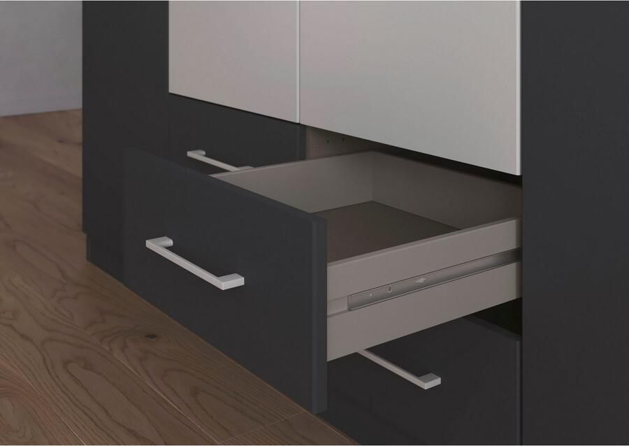 Rauch Draaideurkast Kledingkast garderobe KREFELD optioneel met spiegel met 3 greepvarianten incl. praktische lades made in germany - Foto 18