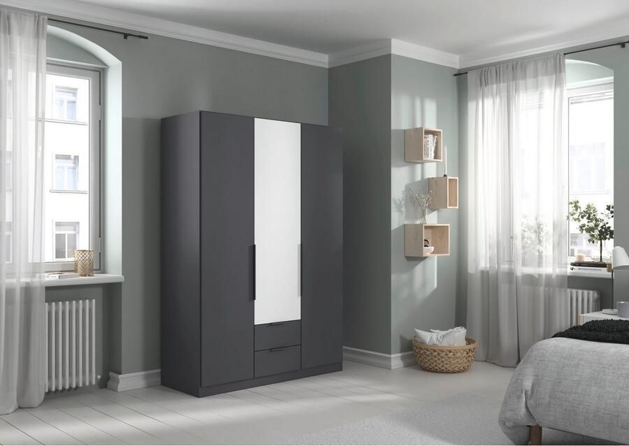 Rauch Draaideurkast Kledingkast garderobe KREFELD optioneel met spiegel met 3 greepvarianten incl. praktische lades made in germany - Foto 16