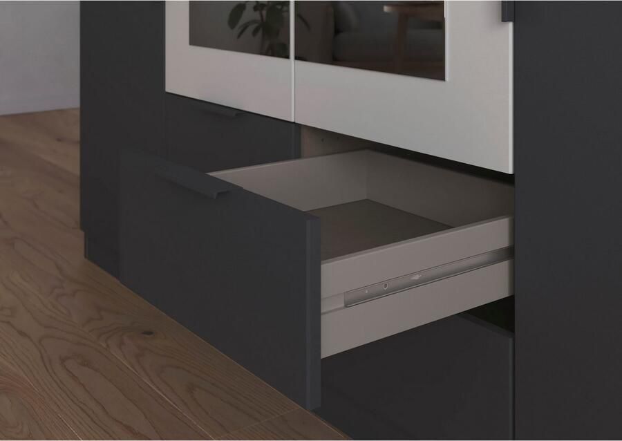 Rauch Draaideurkast Kledingkast garderobe KREFELD optioneel met spiegel met 3 greepvarianten incl. praktische lades made in germany - Foto 17