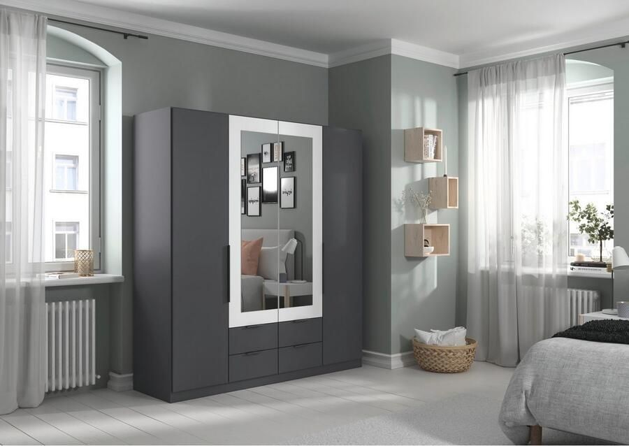 Rauch Draaideurkast Kledingkast garderobe KREFELD optioneel met spiegel met 3 greepvarianten incl. praktische lades made in germany - Foto 18