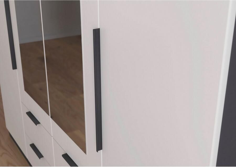 Rauch Draaideurkast Kledingkast garderobe KREFELD optioneel met spiegel met 3 greepvarianten incl. praktische lades made in germany - Foto 15