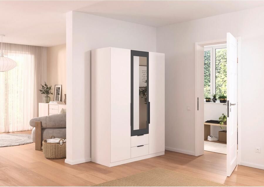 Rauch Draaideurkast Kledingkast garderobe KREFELD optioneel met spiegel met 3 greepvarianten incl. praktische lades made in germany - Foto 15