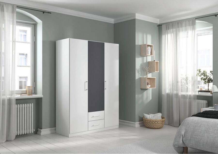 Rauch Draaideurkast Kledingkast garderobe KREFELD optioneel met spiegel met 3 greepvarianten incl. praktische lades made in germany - Foto 17