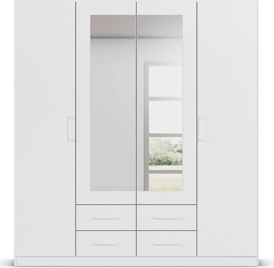 Rauch Draaideurkast Kledingkast garderobe KREFELD optioneel met spiegel met 3 greepvarianten incl. praktische lades made in germany - Foto 12