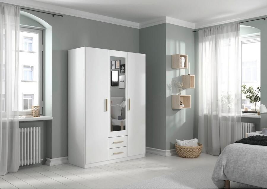 Rauch Draaideurkast Kledingkast garderobe KREFELD optioneel met spiegel met 3 greepvarianten incl. praktische lades made in germany - Foto 17