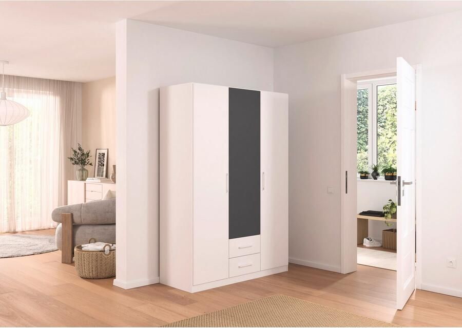 Rauch Draaideurkast Kledingkast garderobe KREFELD optioneel met spiegel met 3 greepvarianten incl. praktische lades made in germany - Foto 15