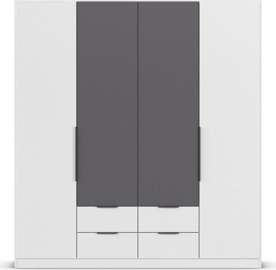 Rauch Draaideurkast Kledingkast garderobe KREFELD optioneel met spiegel met 3 greepvarianten incl. praktische lades made in germany - Foto 12