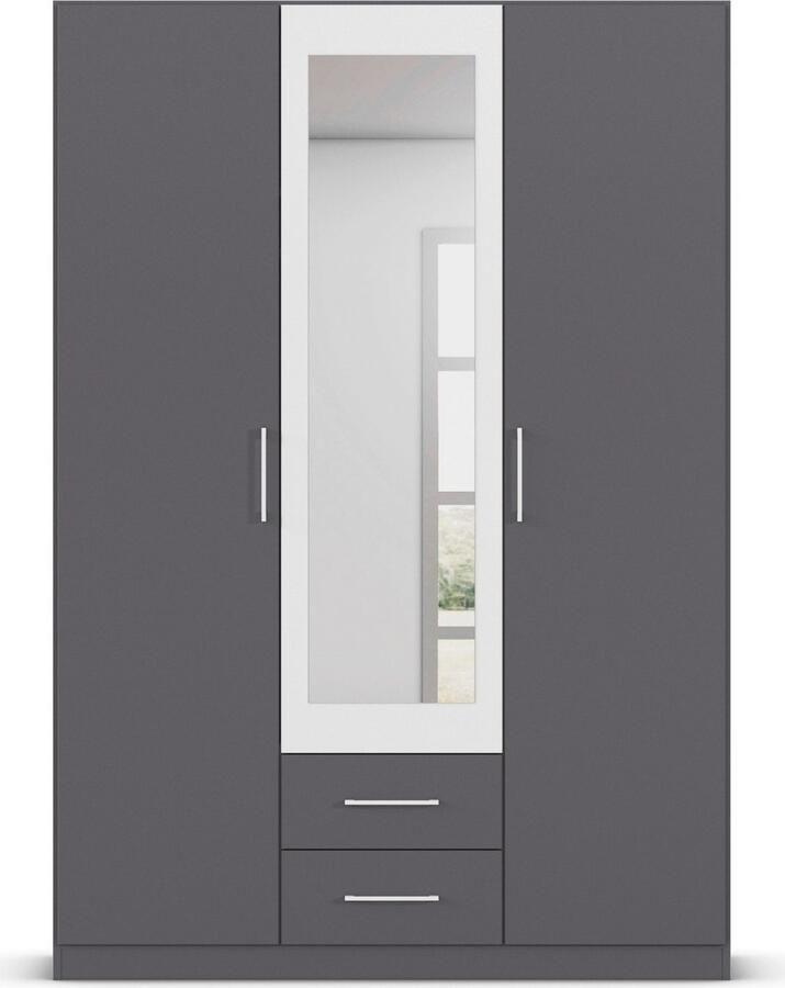 Rauch Draaideurkast Kledingkast garderobe KREFELD optioneel met spiegel met 3 greepvarianten incl. praktische lades made in germany - Foto 14