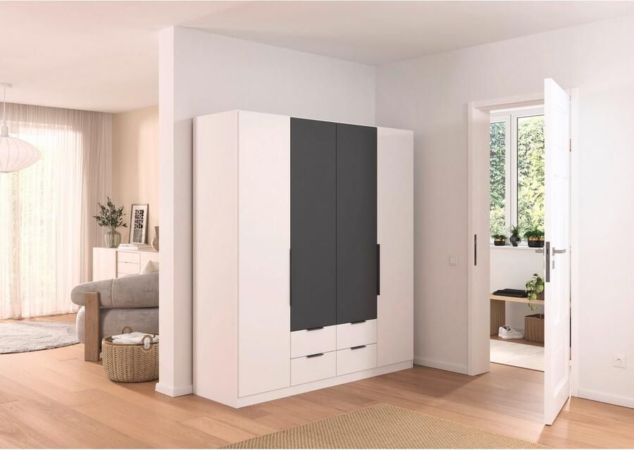 Rauch Draaideurkast Kledingkast garderobe KREFELD optioneel met spiegel met 3 greepvarianten incl. praktische lades made in germany - Foto 15